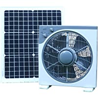 PK Green Ventilador Solar 12V con Panel Solar 30W para Coche- Invernadero- Caravana- Barco- Casa | Ventilador 12V Solar…